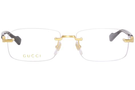 gucci gold rim glasses|gucci eyeglasses men gold.